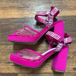 Juicy Couture Fuchsia Platform Heels